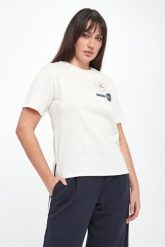T-shirt damski West z naszywkami WEEKEND MAX MARA. T-shirty damskie Weekend Max Mara, l, z aplikacjami, bez kołnierzyka, bez ramiączek. Za 529.00 zł.