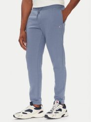 Tommy Jeans Spodnie dresowe Flag DM0DM20473 Niebieski Slim Fit. Niebieskie spodnie sportowe męskie Tommy Jeans, m, bez wzorów, z bawełny. Za 189.99 zł.