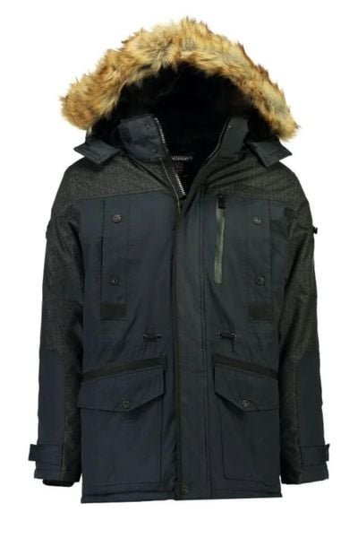 Kurtka zimowa męska Geographical Norway Burne. Niebieskie kurtki męskie Geographical Norway, na zimę, l, bez wzorów, z materiału, bez kaptura. Za 512.16 zł.