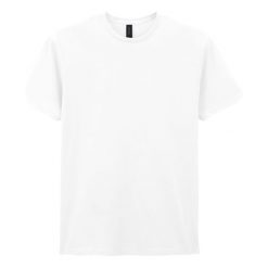 Koszulka Unisex Dla Dorosłych Soft Touch. Białe bluzki damskie GILDAN, xl, bez wzorów, sportowe, bez kołnierzyka, bez ramiączek. Za 45.99 zł.