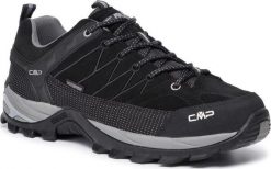 Buty trekkingowe męskie CMP Rigel Low Trekking Shoe Wp Nero/Grey r. 46 (3Q13247-73UC). Szare buty zimowe męskie CMP, bez wzorów, bez obcasa, bez zapięcia. Za 350.99 zł.