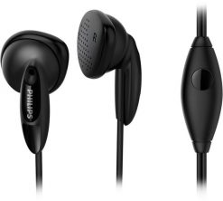 Słuchawki Philips Philips In-Ear Headphones SHE1355BK/00, Wired, 10 - 22000 Hz, Calls/Music, 14.5 g, Headset, Black. Czarne słuchawki douszne Philips. Za 65.31 zł.