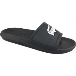Czarne Klapki Lacoste Croco Slide 119 1 M 737CMA0018312. Czarne klapki męskie Lacoste, bez wzorów, bez zapięcia. W wyprzedaży za 199.00 zł.
