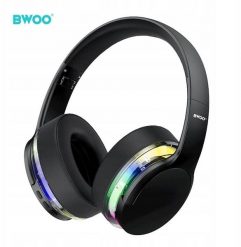 BWOO BW587 nauszne słuchawki bezprzewodowe ANC czarne. Czarne słuchawki bezprzewodowe Avantree. Za 83.57 zł.