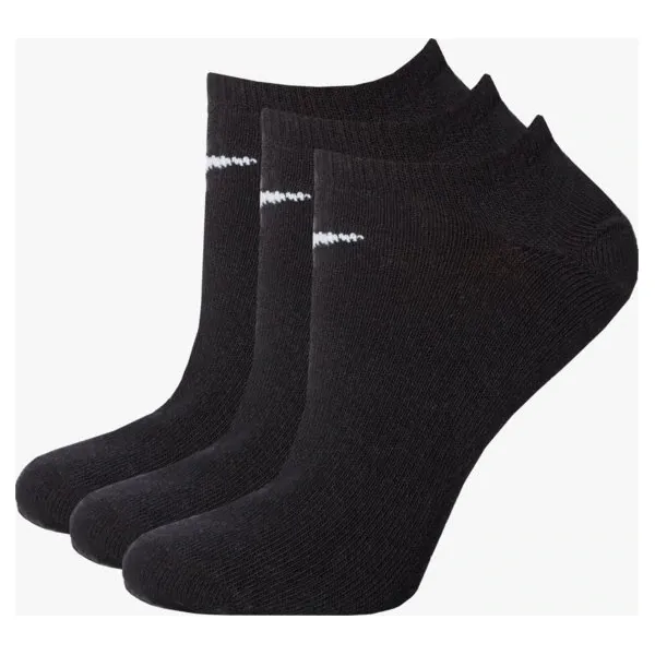 Nike Skarpety 3Ppk Value No Show , czarny, rozmiar L. Czarne skarpetki damskie Nike, bez wzorów, z bawełny. W wyprzedaży za 34.99 zł.