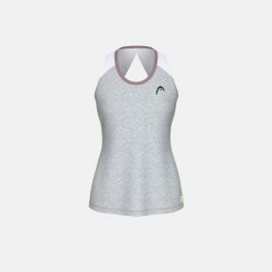 PLAY TECH Damski Top. Szare topy damskie Head, bez wzorów, sportowe, bez kołnierzyka, bez ramiączek. Za 260.00 zł.