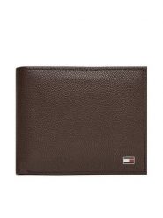 Tommy Hilfiger Portfel Th Flag Cc And Coin AM0AM13519 Brązowy. Brązowe portfele męskie Tommy Hilfiger, bez wzorów, ze skóry. Za 269.99 zł.