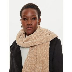 Szalik Guess. Brązowe szaliki damskie Guess, z aplikacjami. Za 329.99 zł.