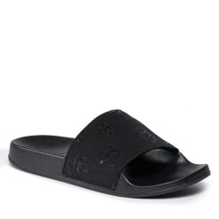 Klapki Ted Baker. Czarne klapki damskie Ted Baker, bez wzorów, bez obcasa, bez zapięcia. Za 139.99 zł.
