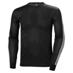 Bluza Helly Hansen lifa stripe crew. Czarne bluzy męskie Helly Hansen, l, bez wzorów, bez ramiączek, bez kaptura. W wyprzedaży za 177.55 zł.