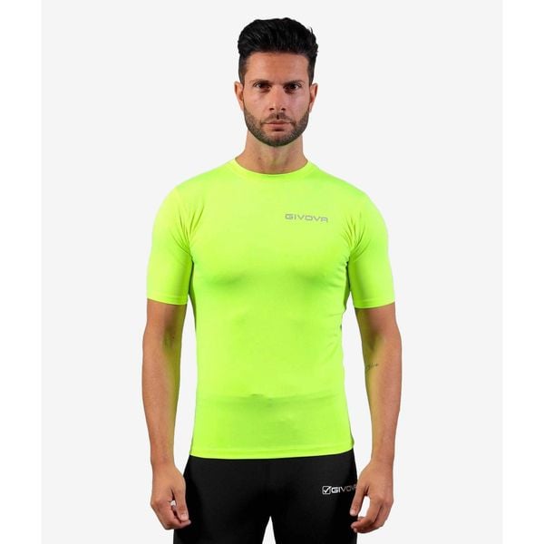Koszulka sportowa Givova Corpus 2XL dla mężczyzn - Oddychająca i lekka. Żółte koszulki sportowe męskie Givova, m, bez wzorów, bez ramiączek, do piłki nożnej. Za 74.99 zł.