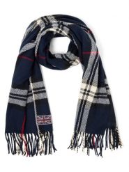Finshley & Harding London Szalik Mężczyźni Sztuczne włókno niebieski, ONE SIZE. Niebieskie szaliki męskie Finshley & Harding London, bez wzorów, z włókna. Za 149.95 zł.