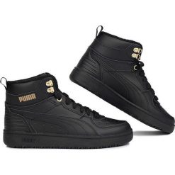 Buty sportowe damskie Puma Rebound Rugged. Czarne obuwie sportowe damskie Puma, bez wzorów, bez zapięcia, trekkingowe. Za 360.00 zł.