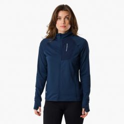 Bluza Wędrówki Kobieta Ultra Light Szybkoschnący. Czerwone bluzy damskie SWEDEMOUNT, xl, bez wzorów, z materiału, wakacyjne, bez ramiączek, bez kaptura. Za 179.99 zł.
