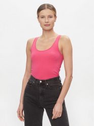 Vero Moda Top Maxi 10185110 Różowy Regular Fit. Czerwone topy damskie Vero Moda, s, bez wzorów, z bawełny, bez kołnierzyka, bez ramiączek. Za 59.99 zł.