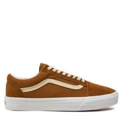 Tenisówki Vans. Brązowe trampki i tenisówki damskie Vans, bez wzorów, bez zapięcia. Za 429.99 zł.