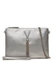 Valentino Torebka Divina VBS1R419G Srebrny. Szare torebki do ręki damskie Valentino, bez wzorów, ze skóry, bez dodatków. Za 199.99 zł.