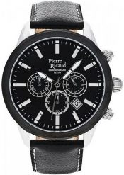 Zegarek męski Pierre Ricaud P97010.Y214CH czarny. Czarne zegarki męskie Pierre Ricaud, bez wzorów. Za 445.00 zł.