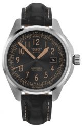 Zegarek męski Aviator V.1.38.0.323.4 czarny. Czarne zegarki męskie AVIATOR, bez wzorów. Za 1,590.00 zł.