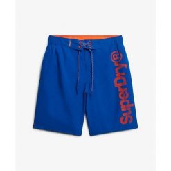 Szorty kąpielowe Superdry Classic. Niebieskie kąpielówki męskie Superdry, m, bez wzorów. Za 147.35 zł.