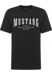 Męski T-Shirt Mustang Style Alex Black 1018007 4142. Czarne t-shirty męskie Mustang, m, bez wzorów, bez kołnierzyka, bez ramiączek. Za 79.99 zł.