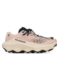 Buty do biegania Salomon. Brązowe obuwie sportowe damskie Salomon, bez wzorów, bez zapięcia, do biegania. Za 639.99 zł.