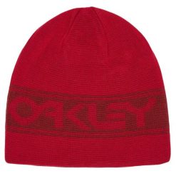 Czapka Zimowa Oakley unisex TNP Reversible Beanie. Czerwone czapki damskie Oakley, na zimę, bez wzorów. Za 45.99 zł.