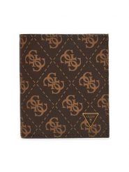 Guess Portfel SMVELE LEA22 Brązowy. Brązowe portfele męskie Guess, z aplikacjami, ze skóry. Za 249.99 zł.