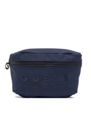 Guess Saszetka HMSOWR P5292 Granatowy. Niebieskie saszetki i nerki męskie Guess, z aplikacjami, ze skóry. Za 179.99 zł.