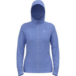 Bluza rozpinana z kapturem damska ODLO Tencia Mid Layer Hoody Full Zip. Niebieskie bluzy damskie ODLO, m, bez wzorów, sportowe, bez ramiączek, z kapturem. Za 287.99 zł.