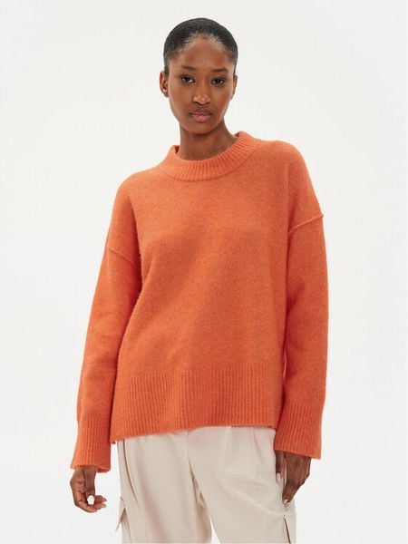 DAY BIRGER ÉT MIKKELSEN Sweter Josie DAY65243258 Pomarańczowy Regular Fit. Brązowe swetry nierozpinane damskie DAY Birger et Mikkelsen, s, bez wzorów, z syntetyku, bez kołnierzyka, bez ramiączek. Za 739.99 zł.