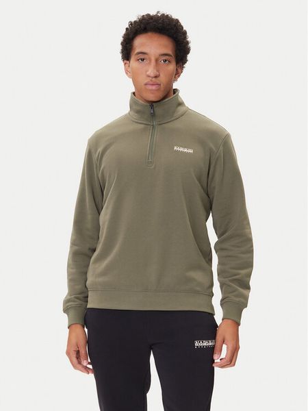 Napapijri Bluza B-Small Box Hz NP0A88TO Zielony Relaxed Fit. Zielone bluzy męskie Napapijri, m, bez wzorów, z bawełny, bez ramiączek, bez kaptura. Za 229.99 zł.