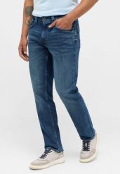 Męskie Spodnie Jeansowe MUSTANG Washington Straight Denim Blue 1015286 5000 883. Niebieskie jeansy męskie Mustang, z denimu. Za 219.99 zł.