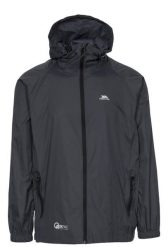 Kurtka Trespass Qikpac – unisex Packaway Jkt Flint. Czarne kurtki męskie Trespass, xs, bez wzorów, klasyczne, z kapturem. Za 89.55 zł.
