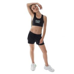 Spodenki damskie Snap Climbing Wave. Czarne szorty damskie SNAP CLIMBING, bez wzorów, sportowe. Za 302.00 zł.