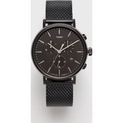 Timex - Zegarek TW2R27300. Czarne zegarki męskie Timex, bez wzorów, z materiału, szklane. W wyprzedaży za 499.90 zł.