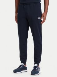 EA7 Emporio Armani Spodnie dresowe 8NPP64 PJVTZ 1562 Granatowy Regular Fit. Niebieskie spodnie sportowe męskie EA7 Emporio Armani, m, bez wzorów, z bawełny. Za 424.99 zł.