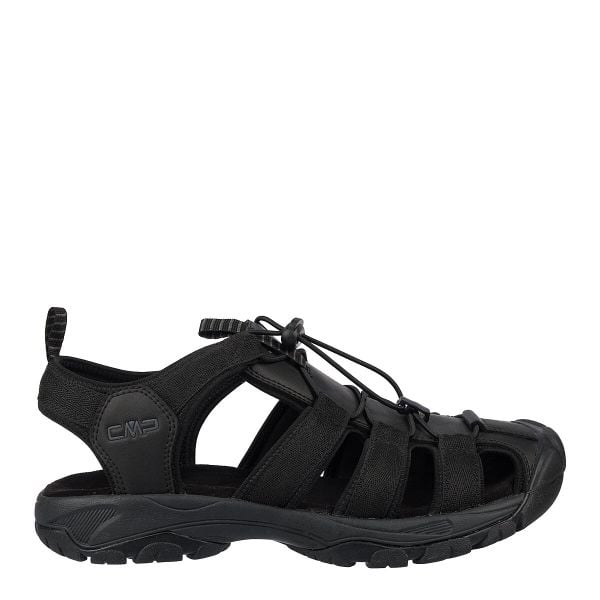 Sandały turystyczne męskie Sahiph. Czarne buty zimowe męskie CMP, na lato, bez wzorów, z gumy, wakacyjne, bez zapięcia. Za 239.99 zł.