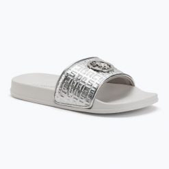 Klapki damskie U.S.Polo Assn IVY002B. Szare klapki damskie U.S. Polo Assn., na lato, bez wzorów, z gumy, z otwartym noskiem, bez obcasa, bez zapięcia. Za 129.99 zł.