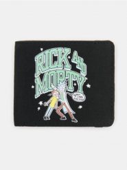Portfel z nadrukiem Rick and Morty - czarny. Czarne portfele męskie Sinsay, bez wzorów. Za 25.99 zł.