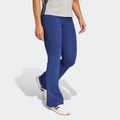 Legginsy fitness damskie ADIDAS. Niebieskie legginsy damskie Adidas, bez wzorów, z bawełny. Za 129.99 zł.