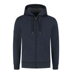 Bluza z kapturem Superdry. Niebieskie bluzy męskie Superdry, m, bez wzorów, z kapturem. Za 425.45 zł.