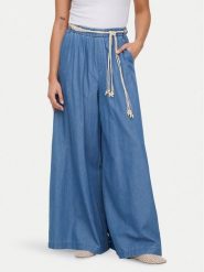 ONLY Spodnie materiałowe Bea Hw 15375507 Niebieski Wide Leg. Niebieskie spodnie materiałowe damskie ONLY, bez wzorów, z bawełny. Za 189.99 zł.