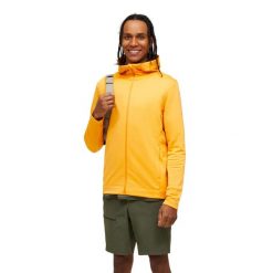 Bluza Peak Performance męska Rider Tech Zip Hood pomarańczowa - L. Brązowe bluzy męskie Peak Performance, l, bez wzorów, bez ramiączek, bez kaptura. W wyprzedaży za 599.00 zł.