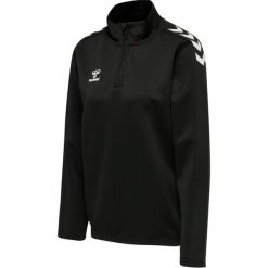 Damska bluza rozpinana 1/4 Hummel Core XK. Czarne bluzy damskie Hummel, l, bez wzorów, z materiału, eleganckie, bez ramiączek, bez kaptura. Za 178.85 zł.