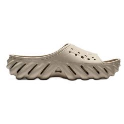 Klapki Crocs Echo Slide Elephant 208170-160 beżowy. Brązowe klapki damskie bez wzorów, bez zapięcia. Za 408.30 zł.