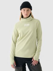 4F Bielizna termiczna drapana (góra) damska - oliwkowa XL. Brązowa bielizna sportowa damska 4F, xl, bez wzorów, z dzianiny. Za 169.99 zł.