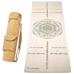 Mata do jogi z gumy i konopi 4,5 mm + torba ze skóry korkowej mantra pokoju. Brązowe torby na ramię męskie ACHAMANA, z bawełny, na ramię, duże. Za 529.00 zł.