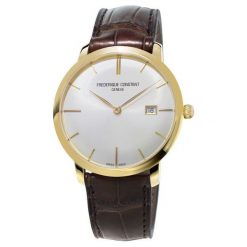 RABAT ZEGAREK FREDERIQUE CONSTANT SLIM LINE FC-306V4S5. Białe zegarki damskie FREDERIC CONSTANT, bez wzorów, ze stali. W wyprzedaży za 5,590.00 zł.