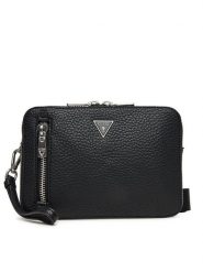 Guess Saszetka Torino HMTOGR P5229 Czarny. Czarne saszetki i nerki męskie Guess, z aplikacjami, ze skóry. Za 319.99 zł.